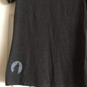 New Lunazol Tequila Gray Howling Wolf T Shirt